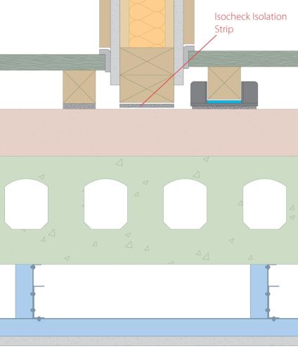Isocheck Acoustic Isolation Strip 50 x 5mm