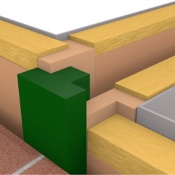 ARC T-Barrier Timber Frame for 100mm Party Wall Cavity - Fire Barrier for Timber Frame Party Wall Junctions - Pack of 12 ARC T-Barrier Timber Frame for 100mm Party Wall Cavity - Fire Barrier for Timber Frame Party Wall Junctions - Pack of 12