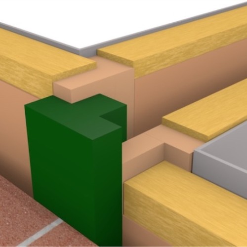 ARC T-Barrier Timber Frame for 100mm Party Wall Cavity - Fire Barrier for Timber Frame Party Wall Junctions - Pack of 12