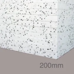 200mm White Polystyrene Board (EPS) for External Wall Insulation (pack of 3)