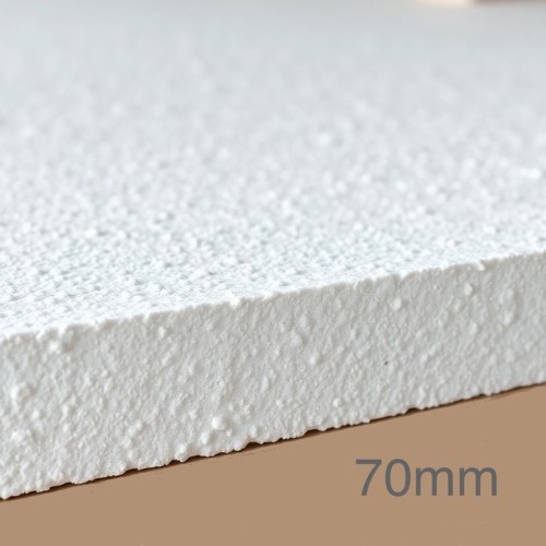 70mm White Polystyrene Board (EPS) for External Wall Insulation (pack of 8)