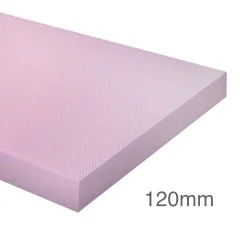 120mm Roughened XPS 300 Insulation Render Board - Straight Edge - 600mm x 1250mm - Austrotherm TOP-F P GK