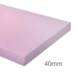 40mm Roughened XPS 300 Insulation Render Board - Straight Edge - 600mm x 1250mm - Austrotherm TOP-F P GK