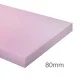 80mm Roughened XPS 300 Insulation Render Board - Straight Edge - 600mm x 1250mm - Austrotherm TOP-F P GK