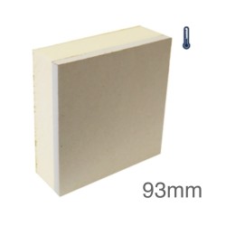 93mm British Gypsum Gyproc Thermaline PIR Insulated Plasterboard - (80.5mm PIR and 12.5mm Gyproc WallBoard) 93mm British Gypsum Gyproc Thermaline PIR Insulated Plasterboard - (80.5mm PIR and 12.5mm Gyproc WallBoard)