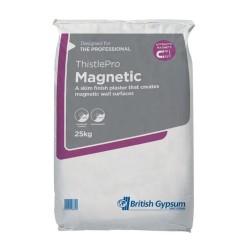 British Gypsum ThistlePro Magnetic Plaster- 25kg - pallet of 24 British Gypsum ThistlePro Magnetic Plaster- 25kg - pallet of 24