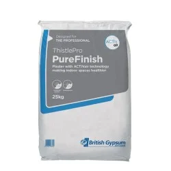 British Gypsum ThistlePro PureFinish Plaster- 25kg - Pallet of 56
