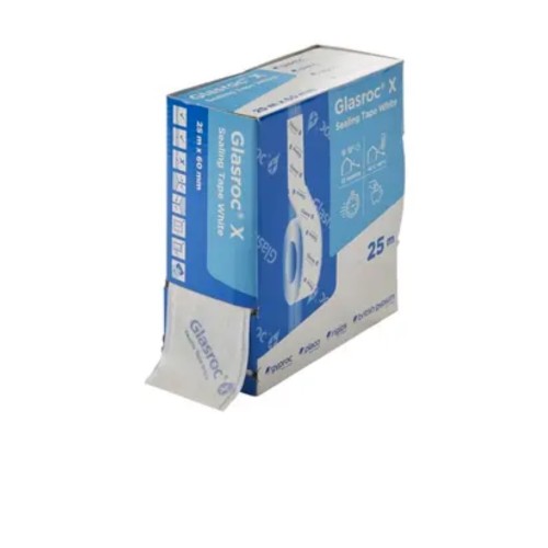 60mm British Gypsum Glasroc X Sealing Tape White - 25m roll