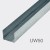 50mm Galvanised Steel Wall Channel UW-50 - 3000mm length