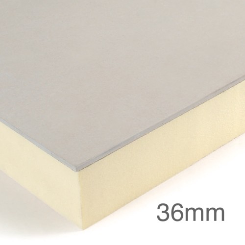 36mm Cellecta Hexatherm XCPL Faced Thermal Laminate Board for Car Park Soffits - Extruded Polystyrene (XPS) 36mm Cellecta Hexatherm XCPL Faced Thermal Laminate Board for Car Park Soffits - Extruded Polystyrene (XPS)