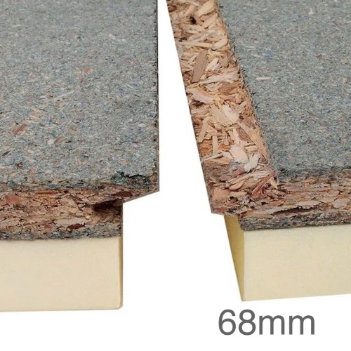68mm Cellecta Hexatherm XCHiP Thermal Laminate Chipboard - XPS Insulation 68mm Cellecta Hexatherm XCHiP Thermal Laminate Chipboard - XPS Insulation