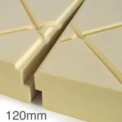 120mm Cellecta Hexatherm XDRAiN Drainage Channel Inverted Roof Board - XPS Insulation