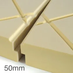 50mm Cellecta Hexatherm XDRAiN Drainage Channel Inverted Roof Board - XPS Insulation