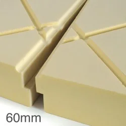 60mm Cellecta Hexatherm XDRAiN Drainage Channel Inverted Roof Board - XPS Insulation