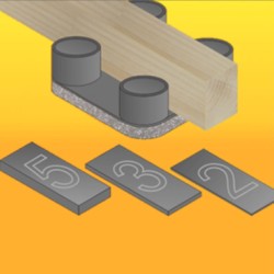 12mm Cellecta Deckfon Cradles  (box of 250) 12mm Cellecta Deckfon Cradles  (box of 250)