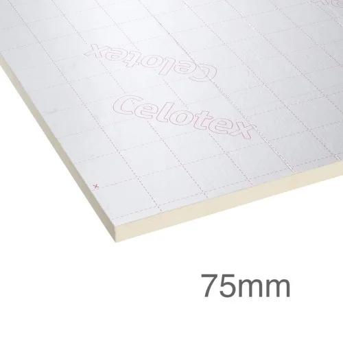 75mm Celotex GA4000 PIR Insulation Board - GA4075 75mm Celotex GA4000 PIR Insulation Board - GA4075