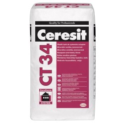 Ceresit CT34 Smooth Mineral Render White - 25Kg Ceresit CT34 Smooth Mineral Render White - 25Kg