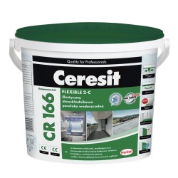 Ceresit CR166 Two-component Flexible Waterproofing Slurry - Bucket (12kg powder and 2L liquid) Ceresit CR166 Two-component Flexible Waterproofing Slurry - Bucket (12kg powder and 2L liquid)