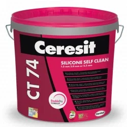 Silicone Render Ceresit CT74 - 1mm grain (stone texture) - Self Clean