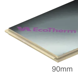 90mm Ecotherm Eco-Cavity Full Fill Cavity Wall PIR Insulation Board - 1200mm x 450mm - pack of 4