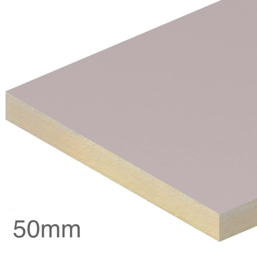 50mm EcoTherm Eco-Bond Flat Roof PIR Insulation Board - 1200mm x 1200mm - pack of 6