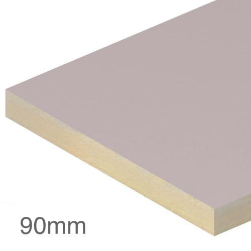 90mm EcoTherm Eco-Bond Flat Roof PIR Insulation Board - 1200mm x 1200mm - pack of 3