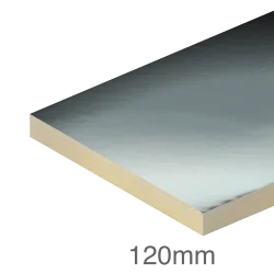 120mm EcoTherm Eco-Fix Flat Roof PIR Insulation Board - 1200mm x 2400mm - pack of 2