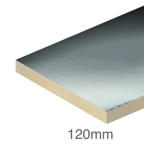 120mm EcoTherm Eco-Fix Flat Roof PIR Insulation Board - 1200mm x 2400mm - pack of 2 120mm EcoTherm Eco-Fix Flat Roof PIR Insulation Board - 1200mm x 2400mm - pack of 2