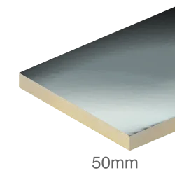 50mm EcoTherm Eco-Fix Flat Roof PIR Insulation Board - 1200mm x 2400mm - pack of 6