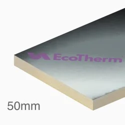 50mm EcoTherm Eco-Cavity Partial Fill PIR Insulation Board - 1200mm x 450mm - pack of 10