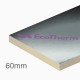 60mm EcoTherm Eco-Cavity Partial Fill PIR Insulation Board - 1200mm x 450mm - pack of 8