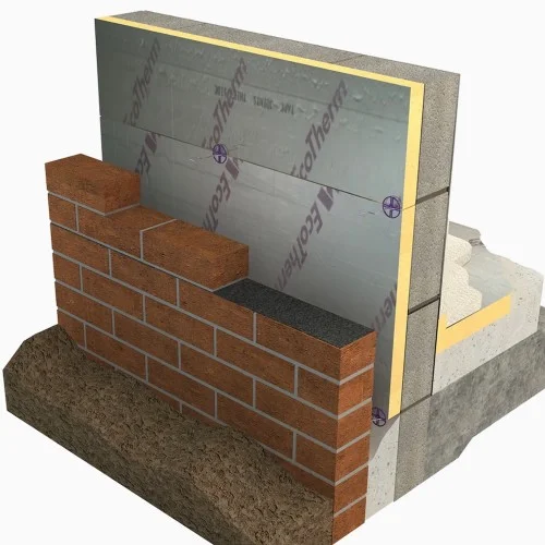 75mm EcoTherm Eco-Cavity Partial Fill PIR Insulation Board - 1200mm x 450mm - pack of 6