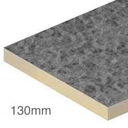 130mm EcoTherm Eco-Torch Flat Roof PIR Insulation Board - 600mm x 1200mm - pack of 3