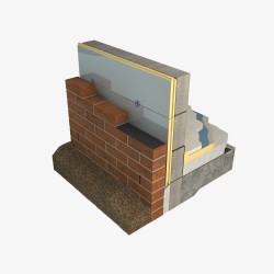 90mm Ecotherm Eco-Cavity Full Fill Cavity Wall PIR Insulation Board - 1200mm x 450mm - pack of 4