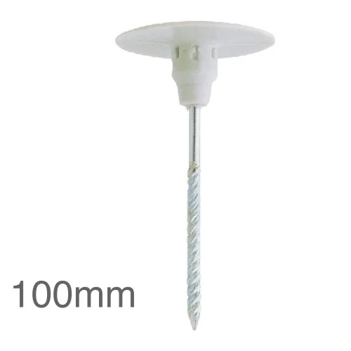 100mm CTP Insulation Panel Fixings (pack of 100). 100mm CTP Insulation Panel Fixings (pack of 100).