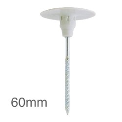 60mm CTP Insulation Panel Fixings (pack of 100). 60mm CTP Insulation Panel Fixings (pack of 100).