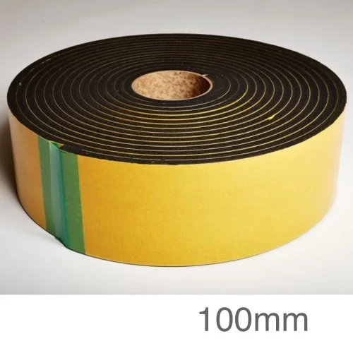 100mm Hush Self Adhesive Isolation Tape - 10m roll 100mm Hush Self Adhesive Isolation Tape - 10m roll
