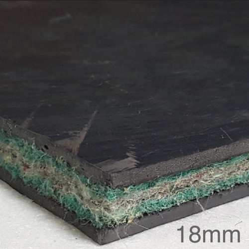 18mm Hush Triple Layer – Acoustic Rubber Insulation Sheet - 600mm x 1000mm 18mm Hush Triple Layer – Acoustic Rubber Insulation Sheet - 600mm x 1000mm