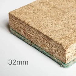 32mm Hush Panel 32 - Acoustic Insulated Overlay Board - 600mm x 2400mm