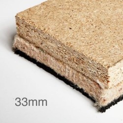 33mm Hush Panel 33 - Acoustic Insulated Overlay Board - 600mm x 2400mm 33mm Hush Panel 33 - Acoustic Insulated Overlay Board - 600mm x 2400mm