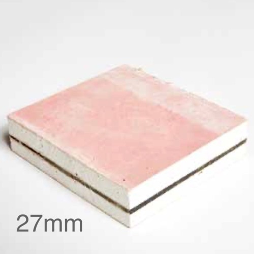 27mm Hush Wall Board - Acoustic Plasterboard - 1800mm x 900mm 27mm Hush Wall Board - Acoustic Plasterboard - 1800mm x 900mm