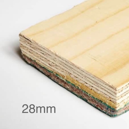 28mm Hush Ply 28 Acoustic Plywood Panel - 600mm x 2400mm 28mm Hush Ply 28 Acoustic Plywood Panel - 600mm x 2400mm