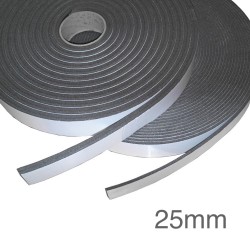 Isocheck Acoustic Isolation Strip - 25mm x 10mm x 10m roll. Isocheck Acoustic Isolation Strip - 25mm x 10mm x 10m roll.