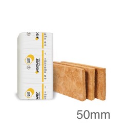 50mm Isover Acoustic Slab - Glass Mineral Wool - 1200mm x 600mm - Pack of 16