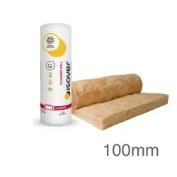 100mm Isover Cladding Roll 40 - Glass Mineral Wool Insulation - 1.2m x 8.20m roll