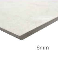 6mm JCW SilenceCem - High Performance Tile Backer Board - 1200mm x 600mm