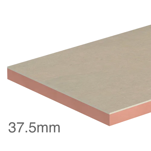 37.5mm Kingspan Kooltherm K118 Insulated Plasterboard (25mm phenolic insulation and 12.5mm plasterboard) - pack of 21 37.5mm Kingspan Kooltherm K118 Insulated Plasterboard (25mm phenolic insulation and 12.5mm plasterboard) - pack of 21
