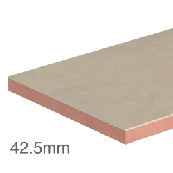 Single Board 42.5mm Kingspan Kooltherm K118 Insulated Plasterboard (30mm phenolic insulation and 12.5mm plasterboard)