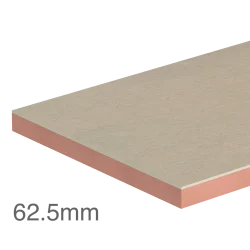 62.5mm Kingspan Kooltherm K118 Insulated Plasterboard (50mm phenolic insulation and 12.5mm plasterboard) - pack of 12