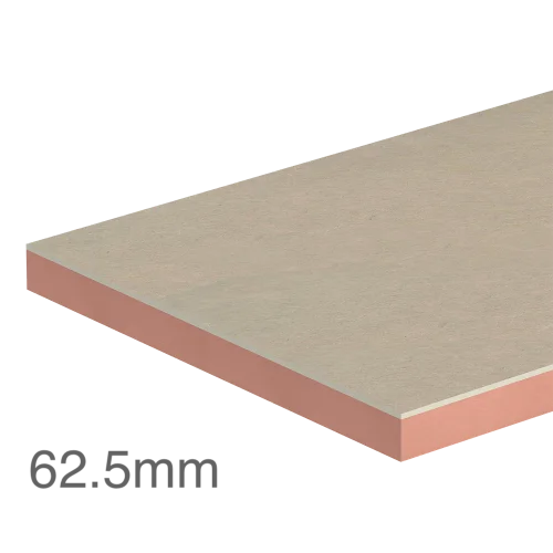 Single Board 62.5mm Kingspan Kooltherm K118 Insulated Plasterboard (50mm phenolic insulation and 12.5mm plasterboard) Single Board 62.5mm Kingspan Kooltherm K118 Insulated Plasterboard (50mm phenolic insulation and 12.5mm plasterboard)